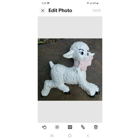 Little Bo Peep Lamb Wall Décor MCM Ceramic Nursery Irene Smith Anthropomorphic - Picture 10 of 12